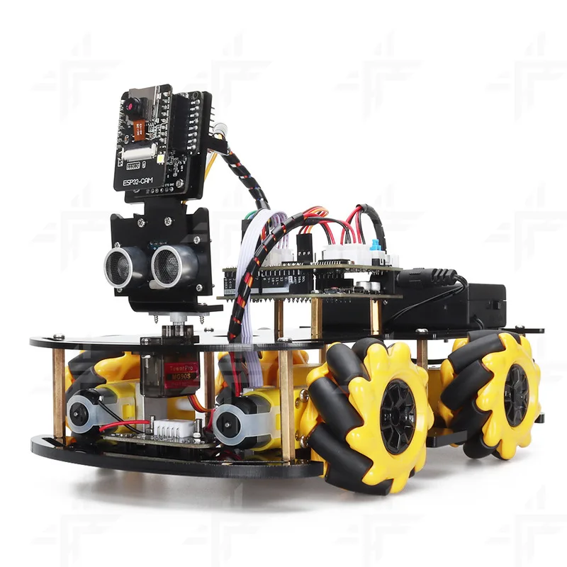 ESP32 카메라 프로그래밍 교육용 로봇 자동차 IoT 초음파 장애물 회피 프로그래밍 가능 키트 (STEM 학생용)