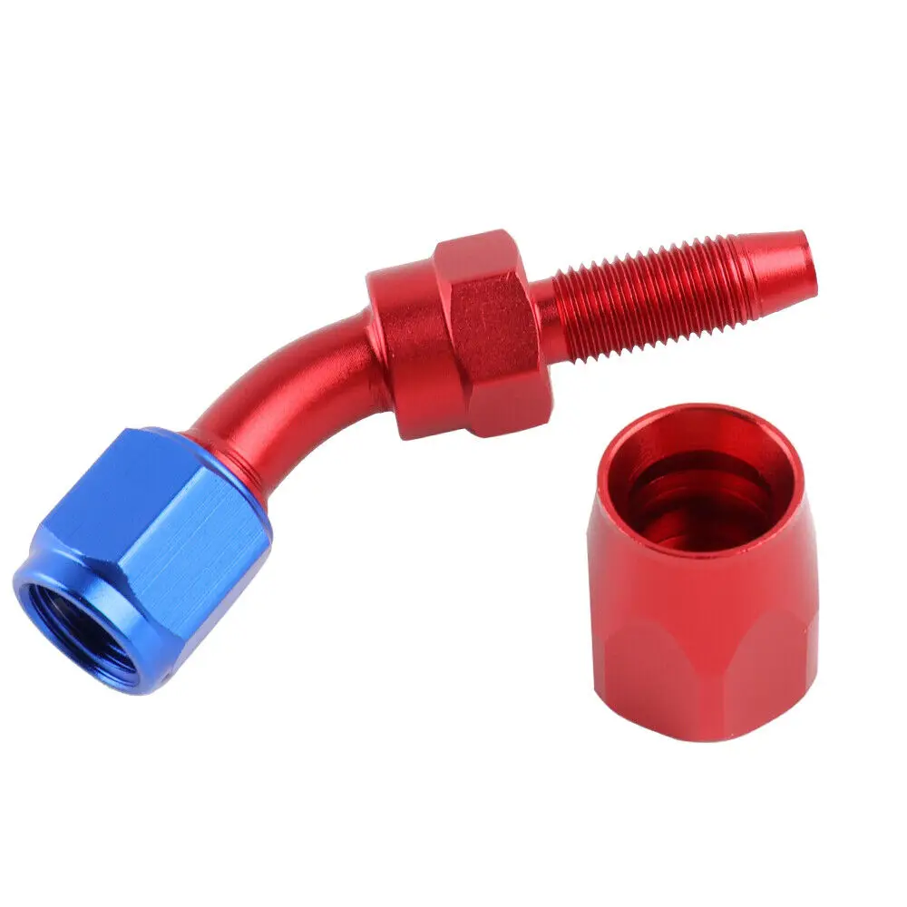 8AN Female To 10AN Male Flare Reducer Fitting - Aluminum Fuel Line Adapter For Oil, Coolant, Air Systems