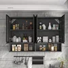 Designer Wall Mounted Kitchen Cabinets European Kitchen Furniture Home Wooden Storage Cabinet Bedroom Closet Organizer with Door 1