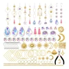 200 Pcs Crystal Suncatcher,Sun Catchers With Crystals,Craft Kits For Adults, With Rainbow Maker, Prism, Pendants 5