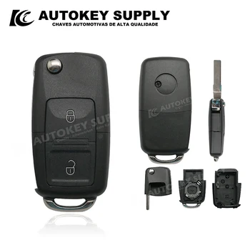 Per VW 2 pulsanti Remote Flip Key Autokeysupply AKVWF108