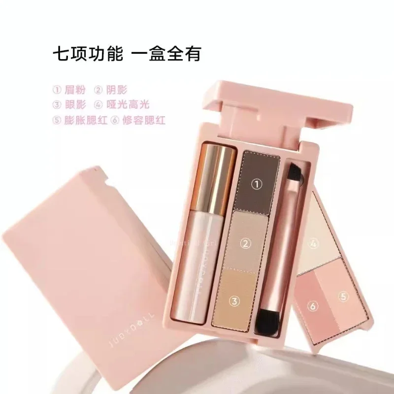 Judydoll Cosmetics Mini Eyeshadow Complexion Travel Palm Multi-Functional Travel Natural Long Lasting Face Makeup Beauty Palette eye shadow eye shadow plate