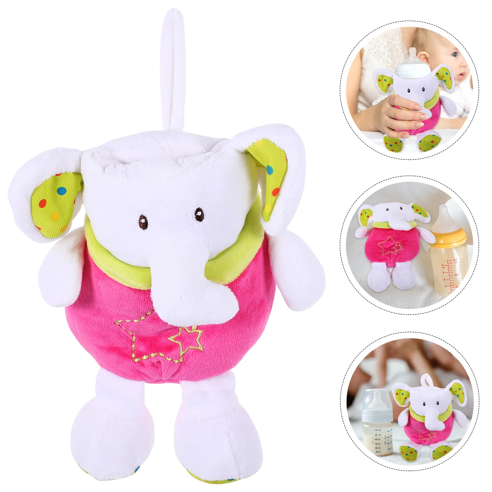 

Stuffed Animals Bottle Warmer Insulated Baby Holder Milk Sleeve Soft Feeding Cover