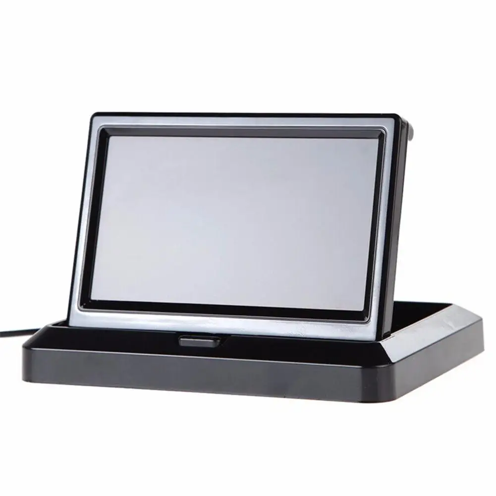 Car Monitor Display 5 Inch TFT 4:3 Two-way AV Input Foldable Screens for Reversing Rearview Backup Camera CCTV car display monitor display car parking monitor