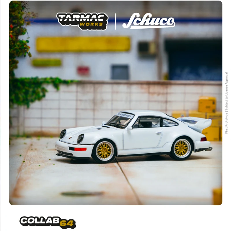 

Tarmac Works 1:64 Model Car Pors 911 RSR 3.8 Alloy Die-Cast Vehicle- White