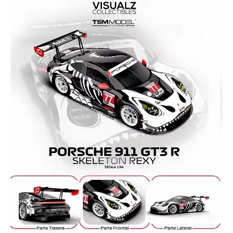 MINIGT 1:64 2025 Porsche 911 GT3 R AORacing “REXY” Coche Esqueleto