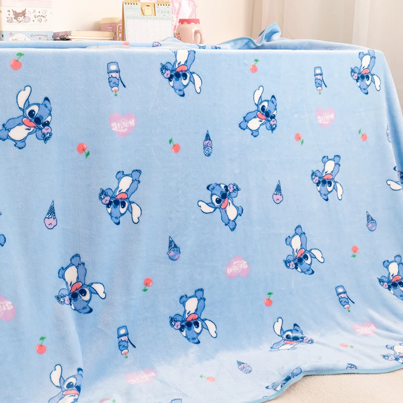 Cute Stitch Blanket Warm Flannel Blanket Pillowcase Japanese Style Pattern Printing Blanket Bedspread Bedroom Sofa Bed Girl 4 Cute Stitch Blanket Warm Flannel Blanket Pillowcase Japanese Style Pattern Printing Blanket Bedspread Bedroom Sofa Bed Girl 4