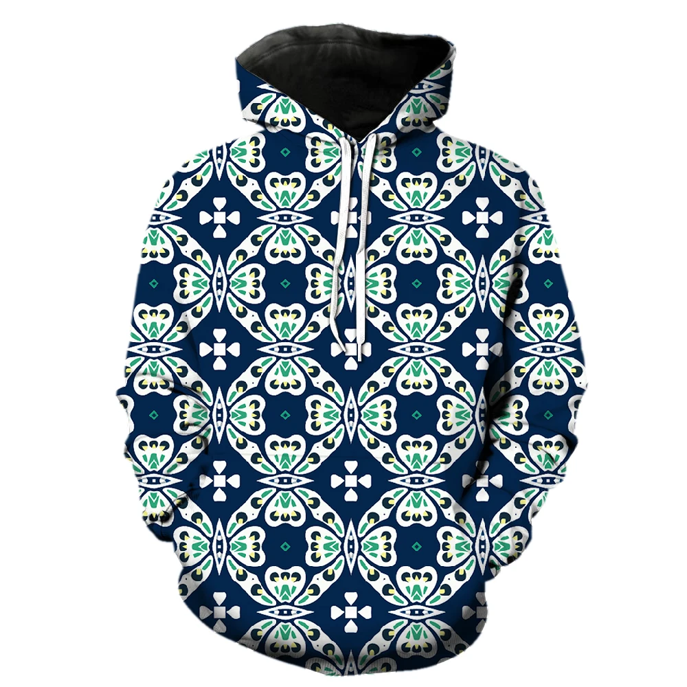 

Retro Exotic Ethnic Style Men's Hoodies Fashion Cool Teens Long Sleeve With Hood Jackets 2022 Hot Sale 3D Printed Streetwear
