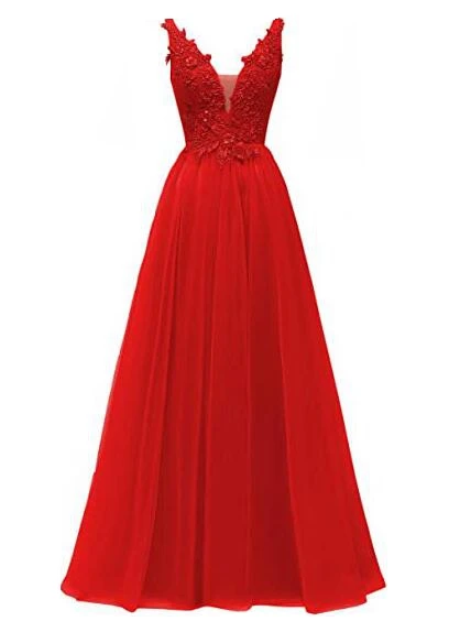 

Angelsbridep Strap A-Line Bridesmaid Dresses Appliuqe Beading Tulle Floor-Length Vestido da dama de honra Formal Party Gowns