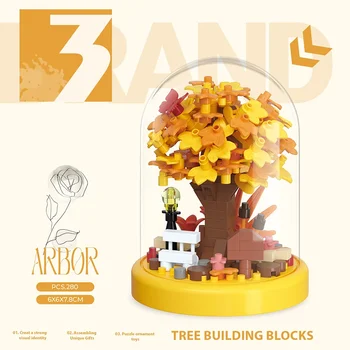 Mini Cherry Blossom Tree House Building Blocks - Sakura Bonsai DIY Toy, Educational Gift for Kids & Mother's Day 8