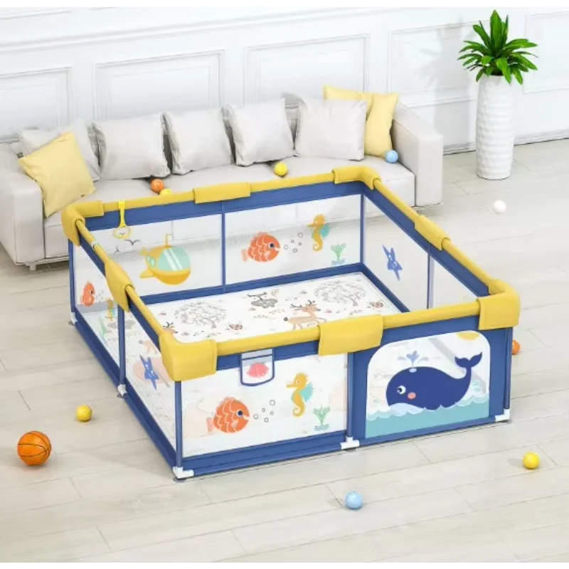 Discounting playpen for baby indoor safe playpen with play mat ocean ball baby games toys for kids