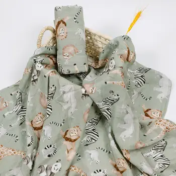 HappyFlute 1pc Super Soft Baby Summer Blanket Wrap Muslin Swaddle Blankets 120*110CM 1