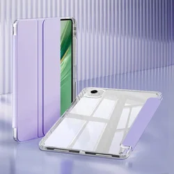 Premium PU Leather and Acrylic Stand Case with Pen Holder for HonorPad GT Pro 12.3 (Purple)