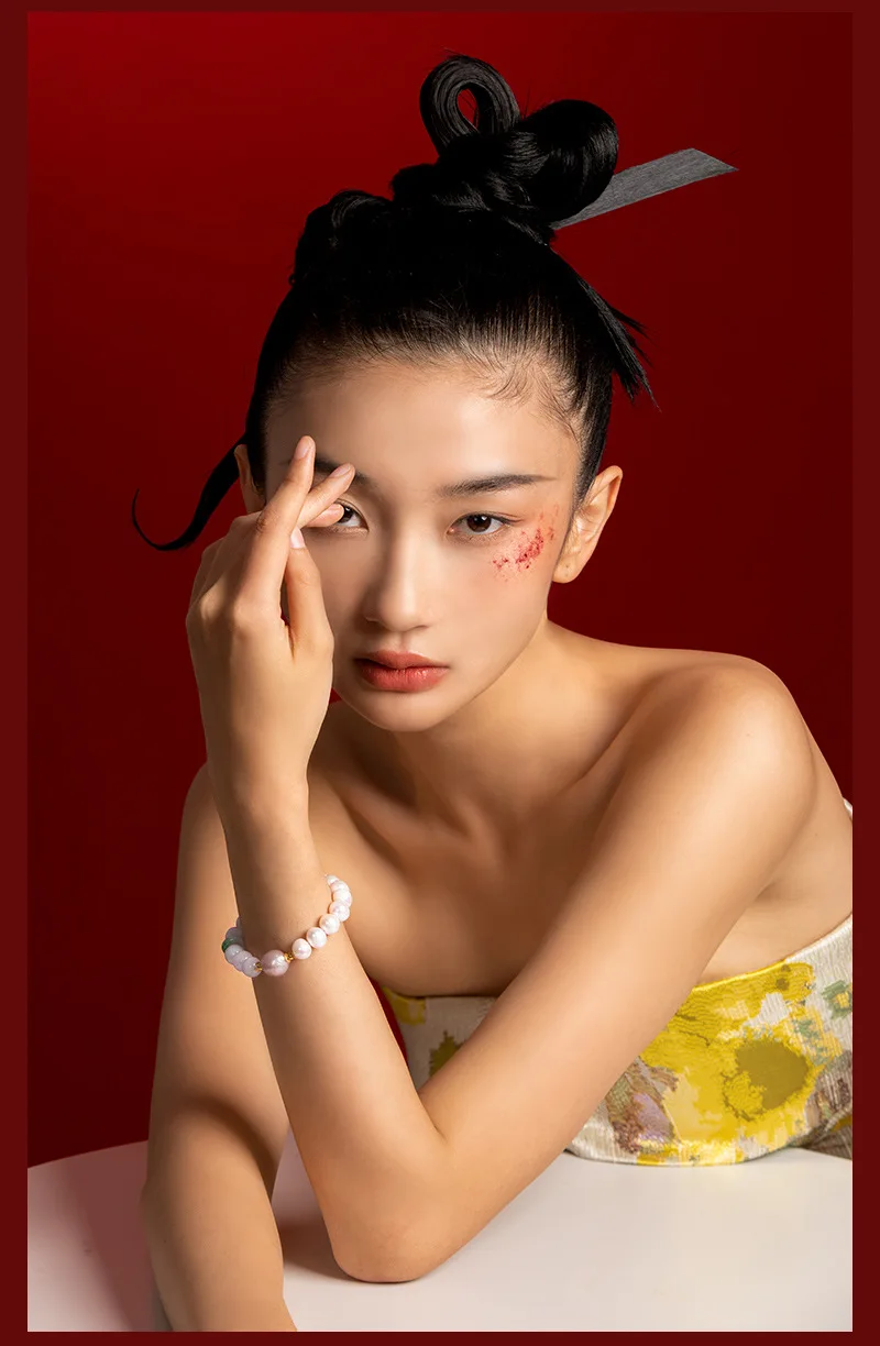 Auf Lager Natürliches Myanmar Jadeit Süßwasserperlen Armband Damen versilbert 18K Gold Perlen Armband für Mutter Geschenk – Detail 8