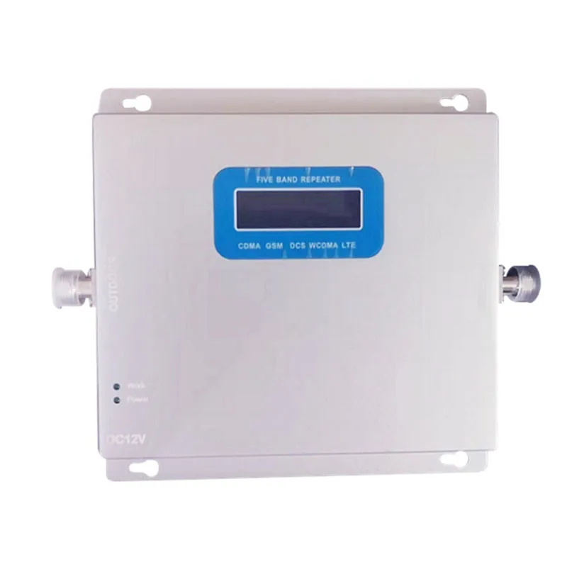 

High Gain Cell Phone Mobile Network 5 Band 800/900/1800/2100/2300/2600 2g 3g 4g Signal Booster Repeater