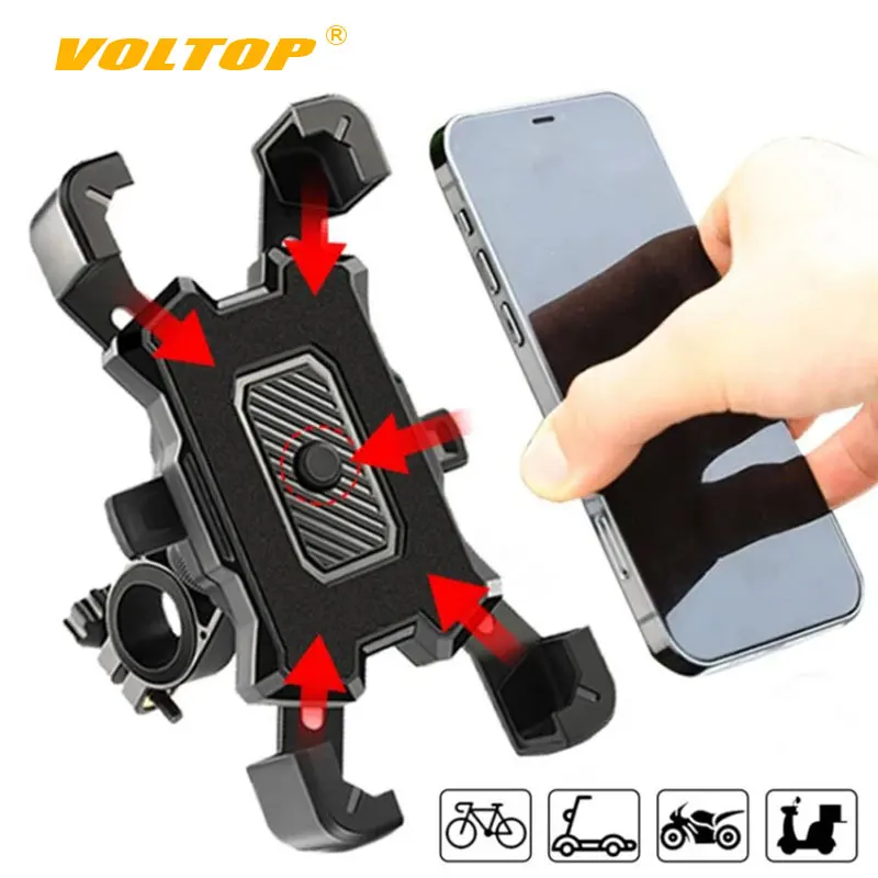 

360° Rotatable Electric Bicycle Phone Holder Riding MTB Bike Moto Motorcycle Stand Bracket Non-slip Cycling