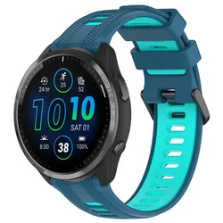 Premium Soft Silicone Sports Wristband Strap - 22mm (Blue mint)