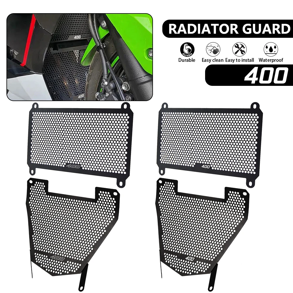 For Kawasaki Ninja 400 Z400 2018 2019 2020 2021 2022 2023 Ninja400 Air Intake Protector Grille Guard Cover Radiator Grille Guard