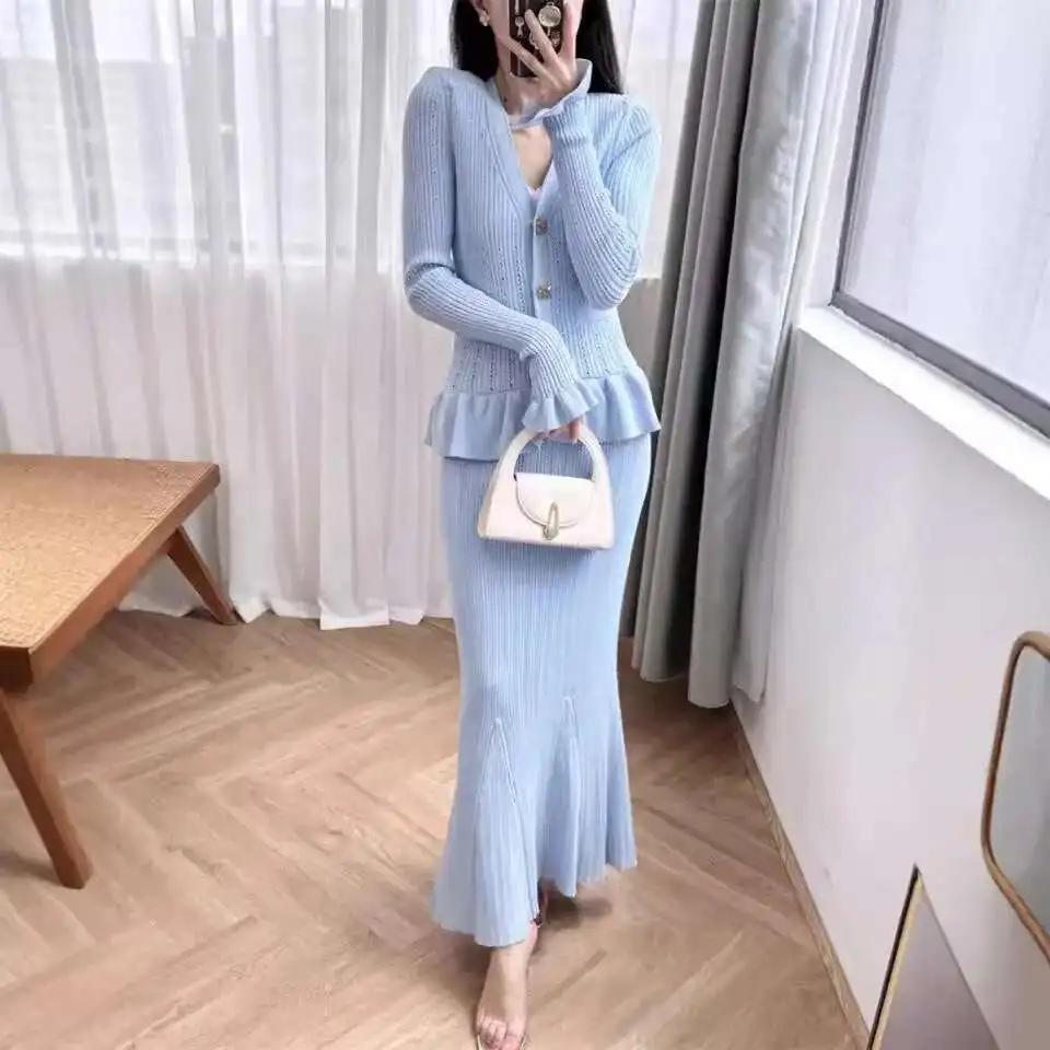 sachin and babi light blue dress Marissa Winter Two Piece Dress main image 0