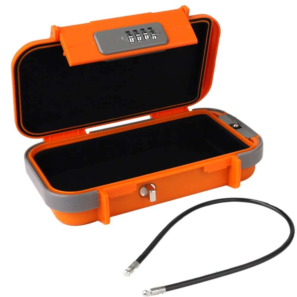 תיבת אבטחה ניידת עם נעילה משולבת, נפח גדול, עמידה במים, עיצוב משולב, תיבת אבטחה נגד יובש וגניבה