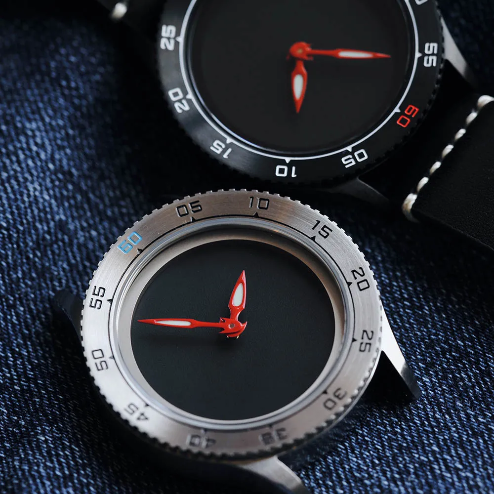 41mm Mysterious Code Simple Business Stainless Steel Mens Quartz Watch Japan Imported Movement Luminous Waterproof Leather Strap