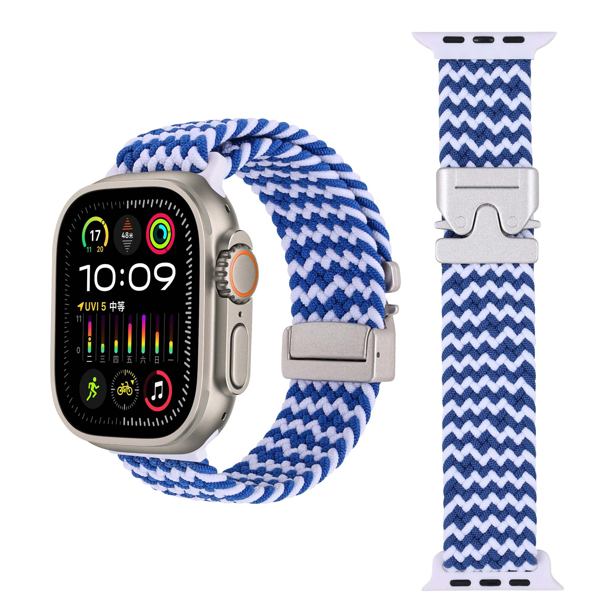 Nylon Braided Strap with Parachute Metal Buckle