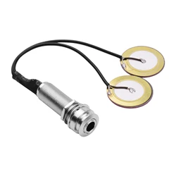 Acoustic Instrument Adhesive Transducer Pickup with 1/4 Inch Connector (As shown)