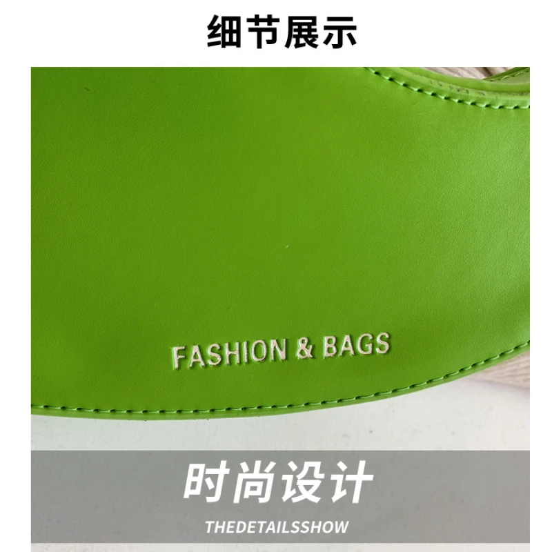 Explosive Style Leopard Print Niche Cool Trendy Bag Peach Heart-shaped Irregular Chain Armpit Bag Women Shoulder Bag   Handbags