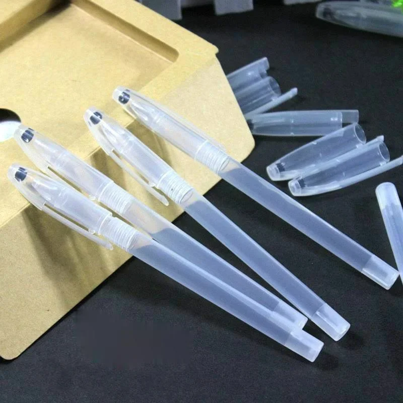 10pcs Gel Pen Shell Ballpoint Transparent Cover Clear Pen Stationary Office School Supplies Writing Tools Education Supplies