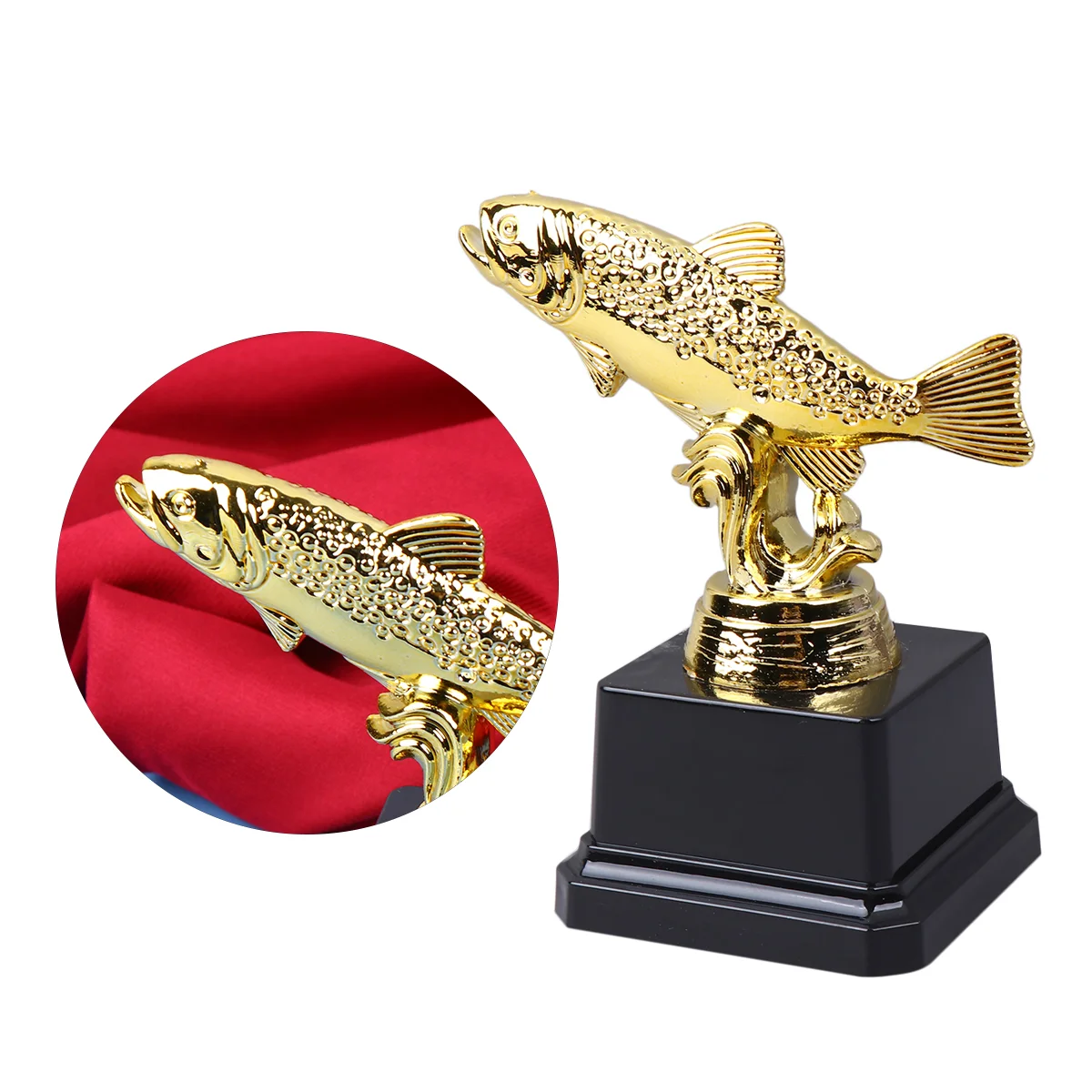 

Kids Party Trophy Creative Award Trophy Plastic Fish Reward Trophy for Sport Competitions (Fish C)