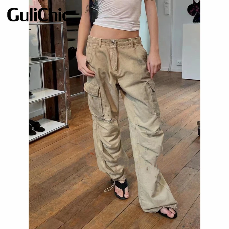 

4.13 GuliChic Fashion Cargo Jeans Women