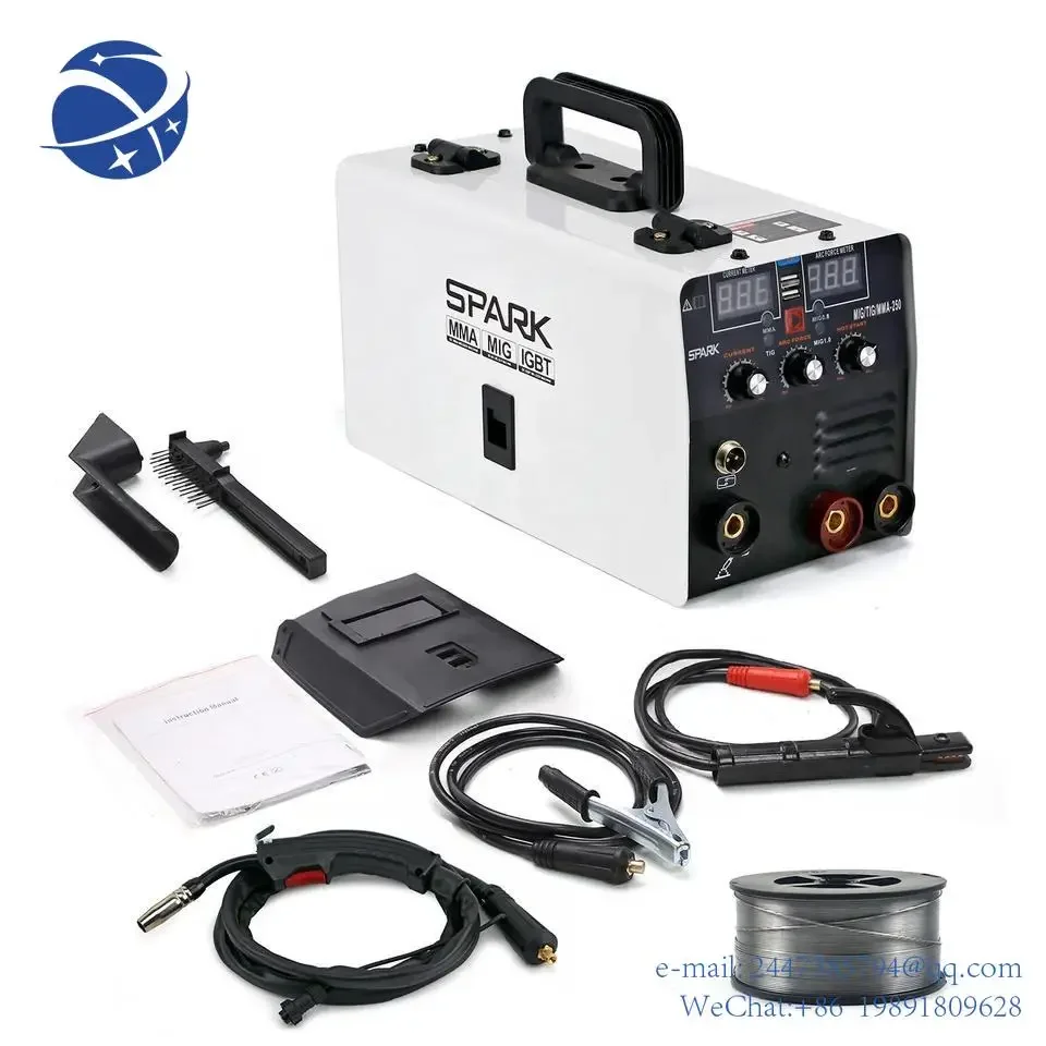 

Yun Yi 220V MIG Welders Portable IGBT Inverter Arc Welder USB 3 In 1 Gasless MIG/MMA/LIFT TIG Welding Machine 250 amp