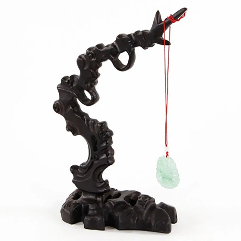 Vintage Solid Wood Necklace Rack, Antique Jewelry Display Props, Gift Hanging