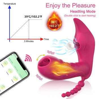 Combo Wireless Bluetooth G Spot Dildo APP Vibrator for Women  3 in 1 Sucker Clitoris Remote Control Wearable Panties Sex Toys 5