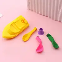 Balloon Powered Boat With 3 Balloons Boat Race Toy For Kids Bath Toys Funny Balloon Boat Racers Outdoor Pool Party Toys Gifts 2