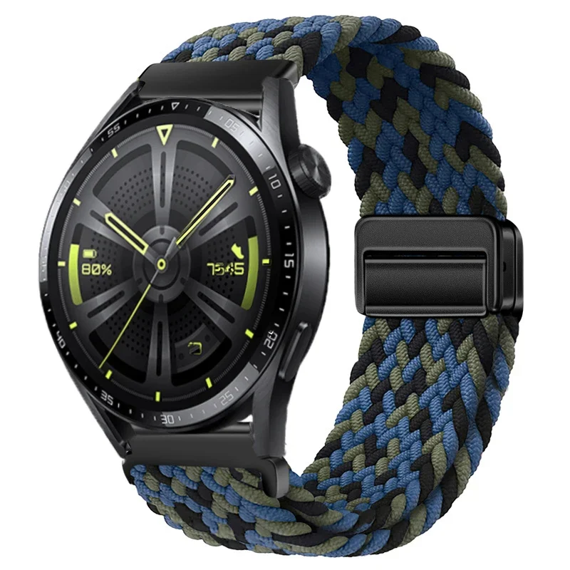Nylon Braided Watch Strap - Durable Fabric Bracelet Wristband