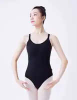 Women Double Camisole Ballet Leotards Black Gymnastic Bodysuit High Elastic Dance Clothing Comfort Ballerina Outfits Cross Back - Image 2