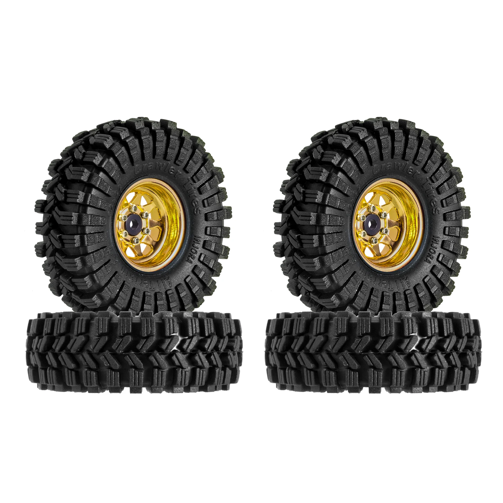 INJORA -3.78mm オフセット 1.0 インチ ビードロック ホイール
