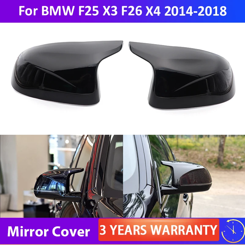 

For BMW F26 X4 F16 X6 F15 X5 F25 X3 M style Rearview Mirror Cover Side Wing Rear View Mirror Case Cover Glossy car accessories
