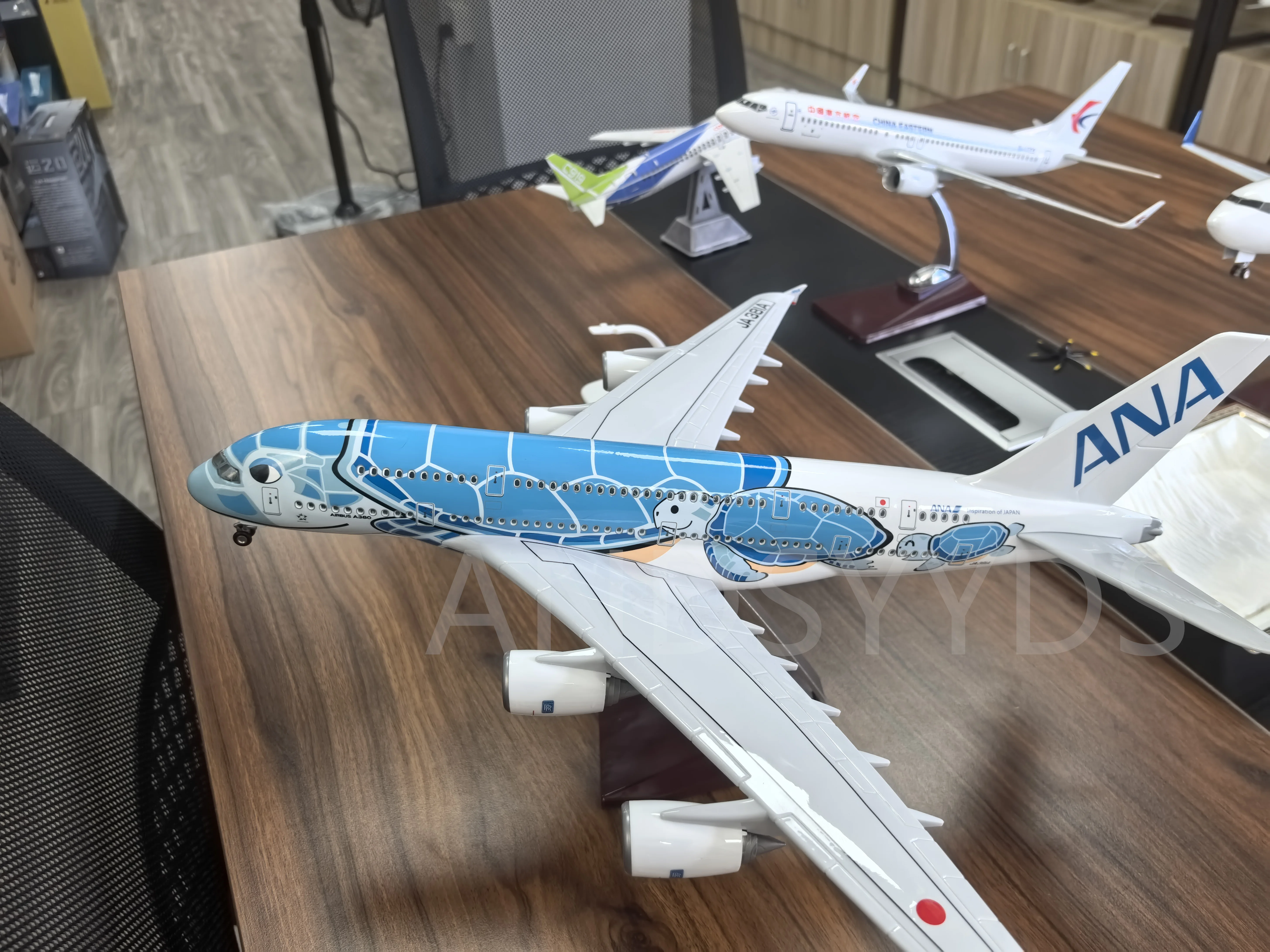 ◾️最新：ANA Airbus A380 1:160超大型サイズ 1:160 47CM Japan Air ANA Toys Airbus A380 Model Plane Cartoon Sea