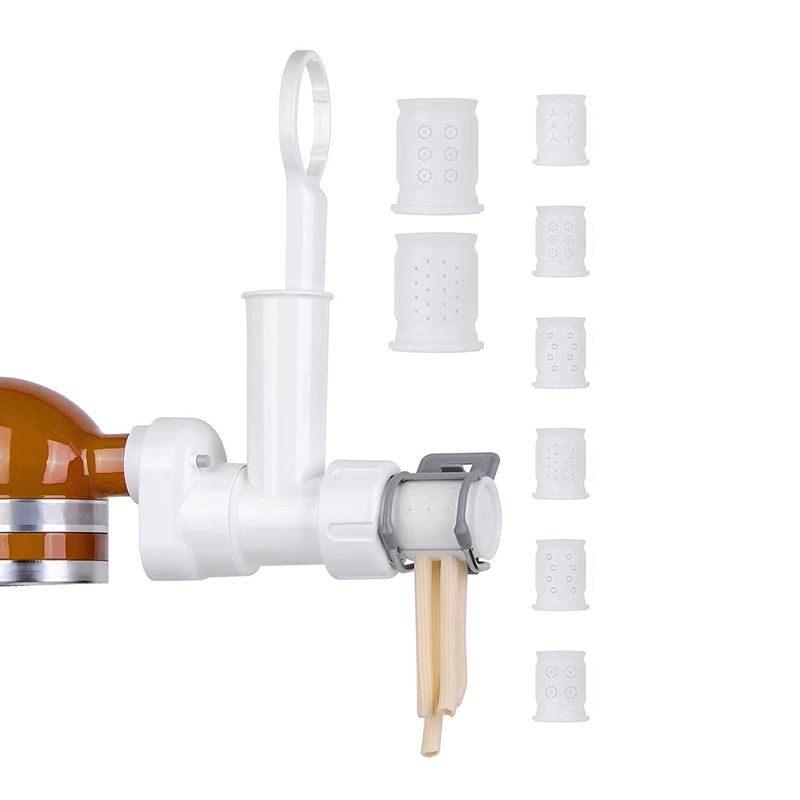 

Сменная паста для гурманов, смеситель для кухни, набор принадлежностей для макаронных изделий с 6 различными формами, пресс для макаронных изделий