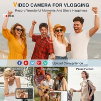 Компактная цифровая камера Ourlife, 5K, 72 МП, 2,8 дюйма, ЖК-экран, 16-кратный цифровой зум, винтажный видеорегистратор для фотосъемки, видеоблога, YouTube — изображение 6