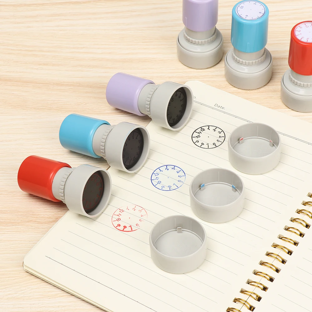 Gifts Teaching Aids Stamps Teaching Seal Learning Recognition Clock Dial Clock Stamp Student Tools
