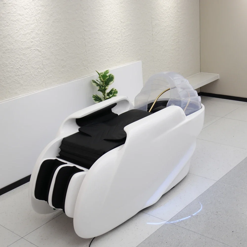 Electric Massage Shampoo Bed Wash Hair Product Professional Steamer Shampoo Washing Massage Chair 4