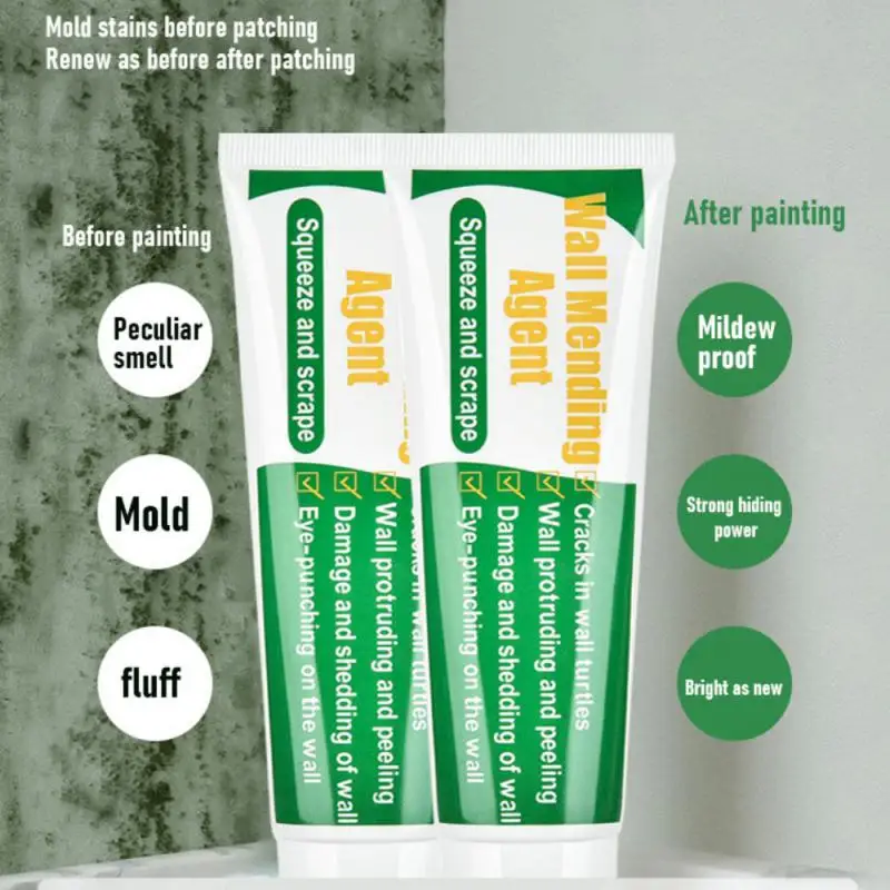 100g Wall Repair Paste Wall Crack Repair Mending Agent Wall Paste Peeling Graffiti Gap Repair