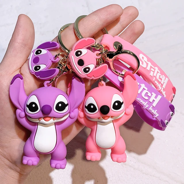 Stitch Keychain Variety of Cartoon Lilo & Stitch Cute Doll Keyring