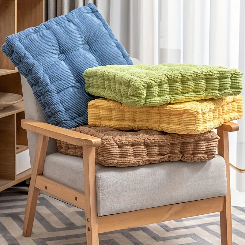 

Soft Thickened Tatami Seat Cushion for Office, Bedroom, and Dining Chair - Dandelion Corduroy Chair Cushion for Home Decor