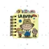 LABUBU spiral-bound categorized notebook mini color pape booklet student cartoon cute notebook 72*72mm 3
