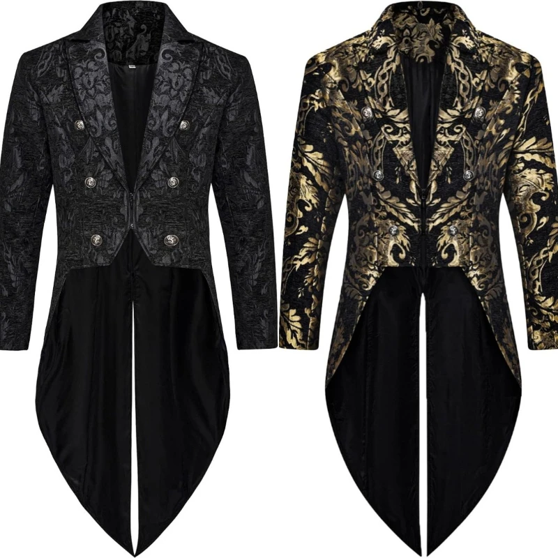 Tuxedo élégant en Jacquard doré pour hommes