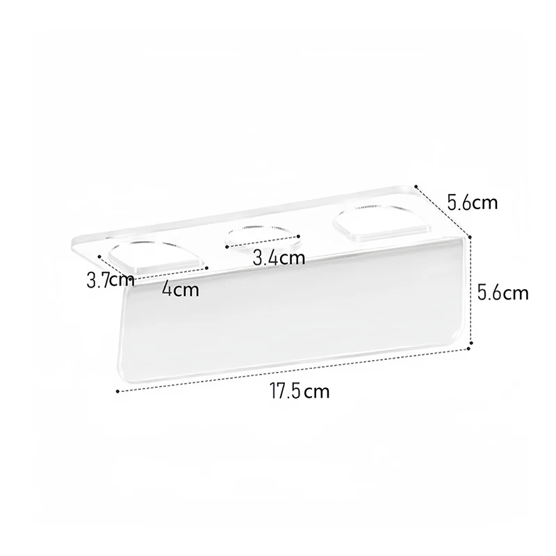 Acrylic Comb Holder Organizer Storage Shelf Clear Transparent Wall-Mounted Hair Brushes Rack Bathroom Accessories Home Shelves 6